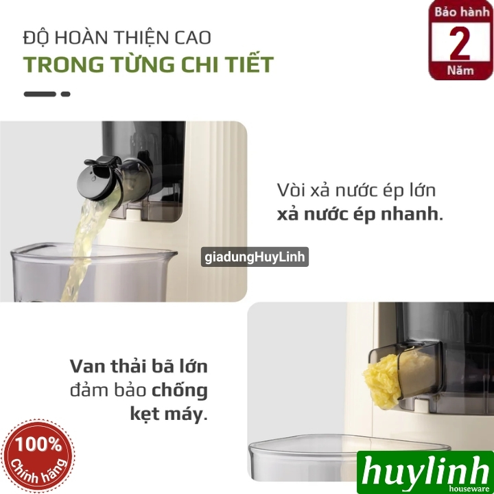 Máy ép trái cây chậm Olivo Sj2000 - 250W - Họng lớn 12cm 8