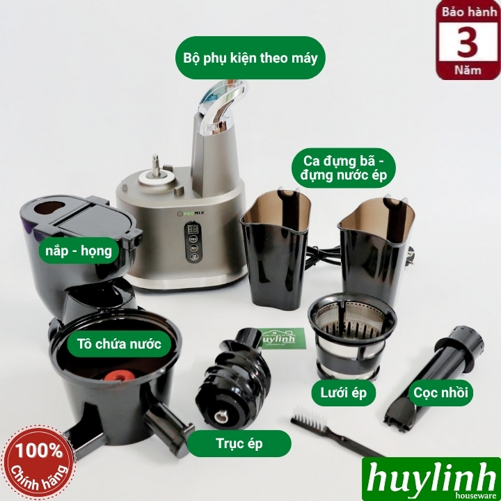 Máy ép trái cây chậm Promix PSJ-09 - 300W - mẫu mới 2025 - phù hợp kinh doanh và gia đình 3