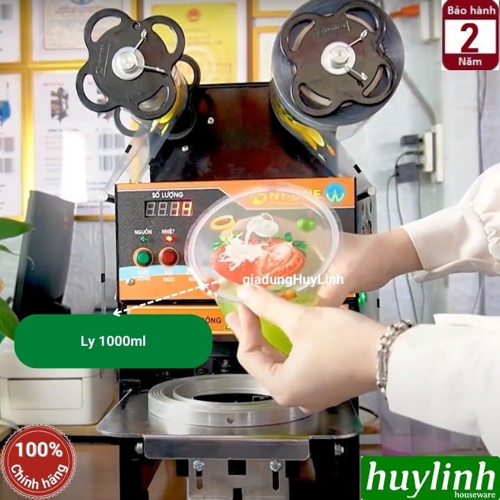 Máy ép miệng ly tự động NT-One X10 PRO (Newtech) - Máy dập ly nước mía 1000ml 9