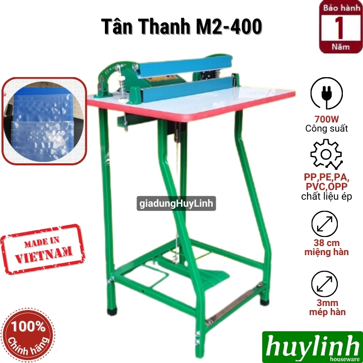 Máy hàn miệng túi Tân Thanh M2-400
