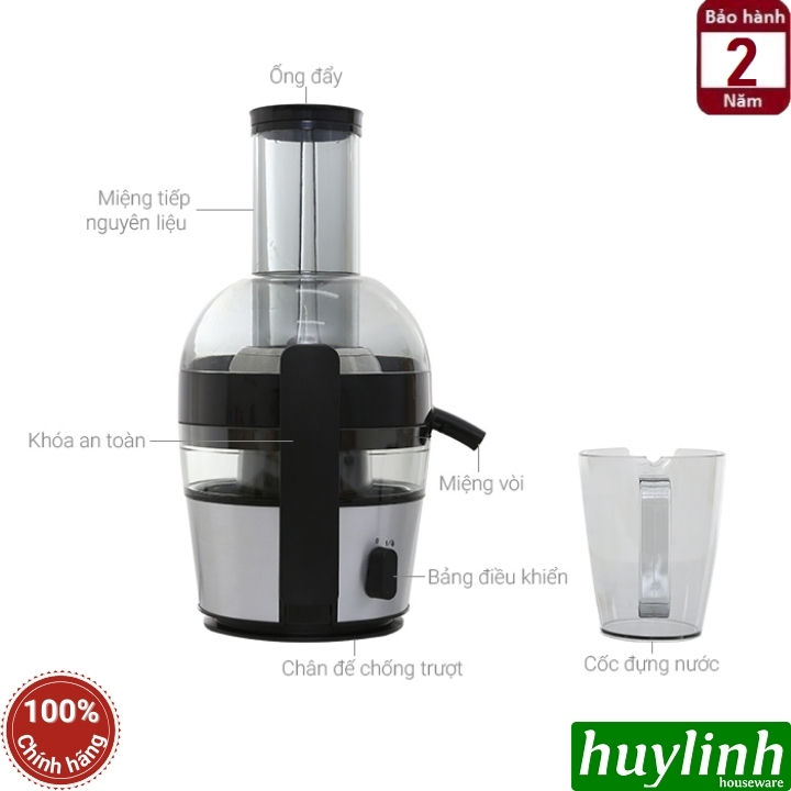 Máy ép trái cây nhanh Philips HR1863 - 800W - phù hợp gia đình và quán nước ép nhỏ 2