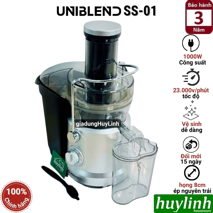 Máy ép trái cây Uniblend SS-01 - Công suất 1000W - Model mới 2023