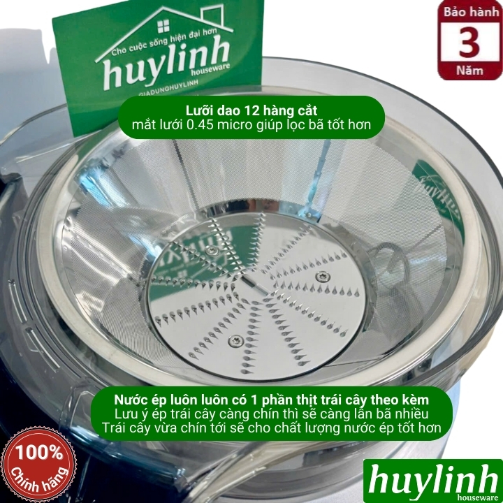 Máy ép trái cây Uniblend SS-01 - Công suất 1000W - Model mới 2023 4