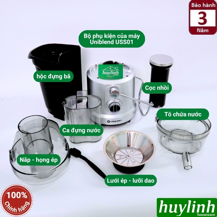 Máy ép trái cây Uniblend SS-01 - Công suất 1000W - Phù hợp cho quán kinh doanh (USS-01) 3
