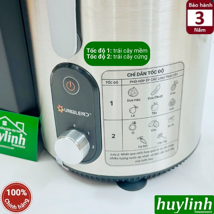 Máy ép trái cây nhanh Uniblend SS-83 - 1200W 7
