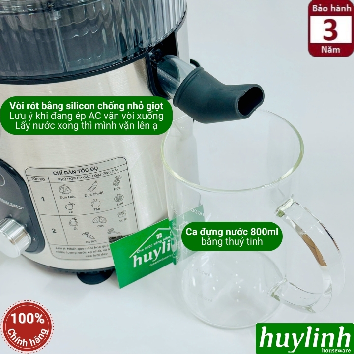 Máy ép trái cây nhanh Uniblend SS-83 - 1200W 9
