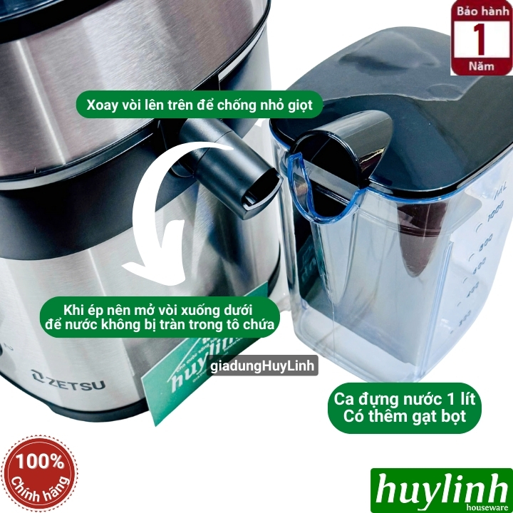 Máy ép trái cây nhanh Zetsu Z-11 - 800W 5