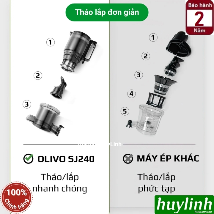 Máy ép chậm Olivo SJ240