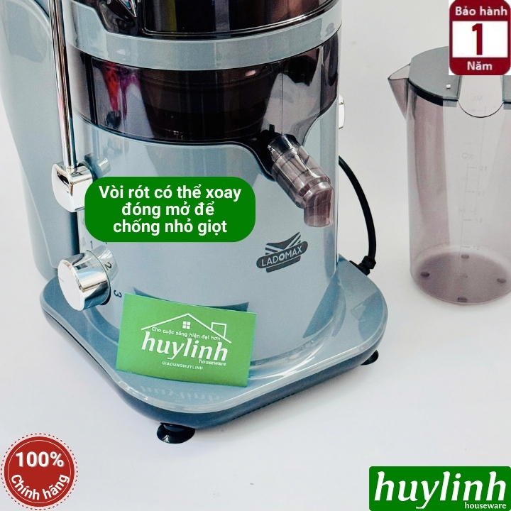 Máy ép trái cây Nhanh Ladomax HA-967 - 1180W - mẫu mới có tự động làm sạch lưới 5