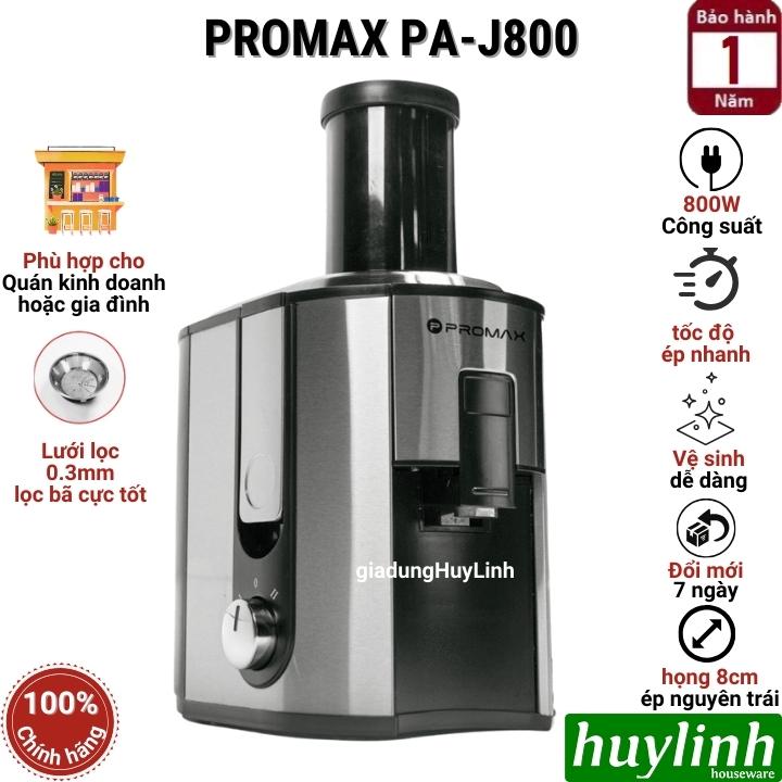 Máy ép trái cây tốc độ nhanh Promax PA-J800 - 800W