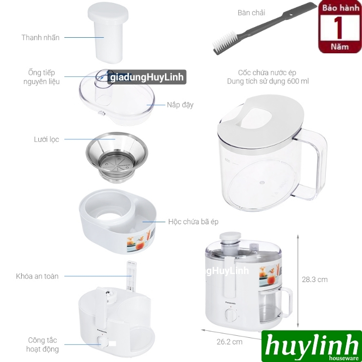 Máy ép trái cây Panasonic MJ-CS101WRA 2