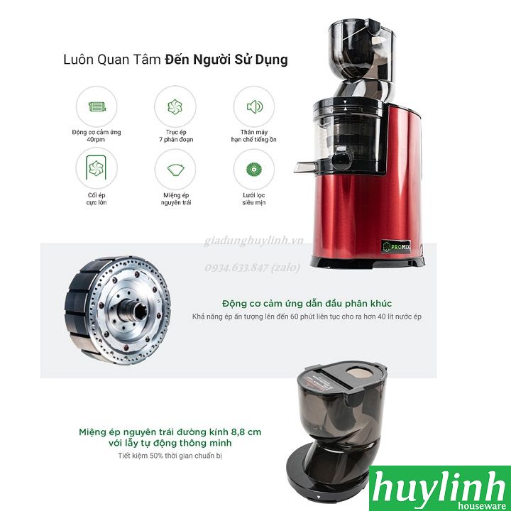 Máy ép trái cây chậm Promix PM-800 5