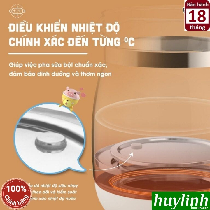 Máy đun nước - hâm sữa cho bé Bear TNQ-D12D1 - 1.2 lít - Tiếng Việt 4