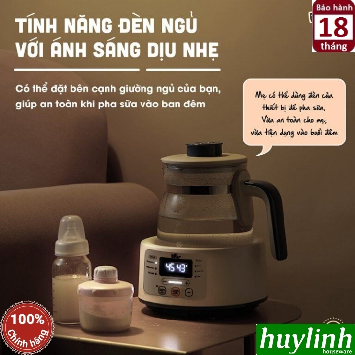 Máy đun nước - hâm sữa cho bé Bear TNQ-D12D1 - 1.2 lít - Tiếng Việt 4
