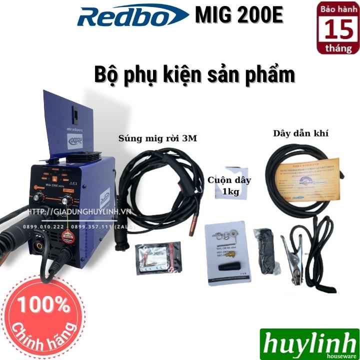 Máy hàn 3 chức năng Redbo MIG 200E mini - Tặng cuộn hàn 1kg + Sáp hàn 2