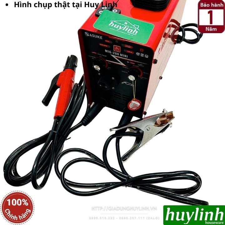 Máy hàn Sasuke MIG 200 mini - 3 chức năng - Tặng kèm 1 cuộn dây 1kg - Dây mig rời 3 mét 5