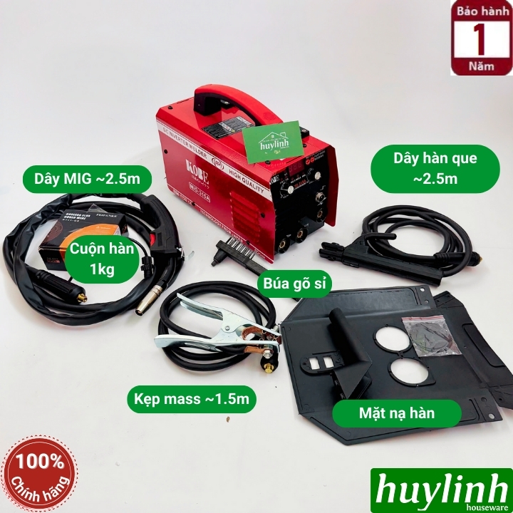 Máy hàn 3 chức năng Kobe MIG-315A - Tặng cuộn hàn 1kg 2