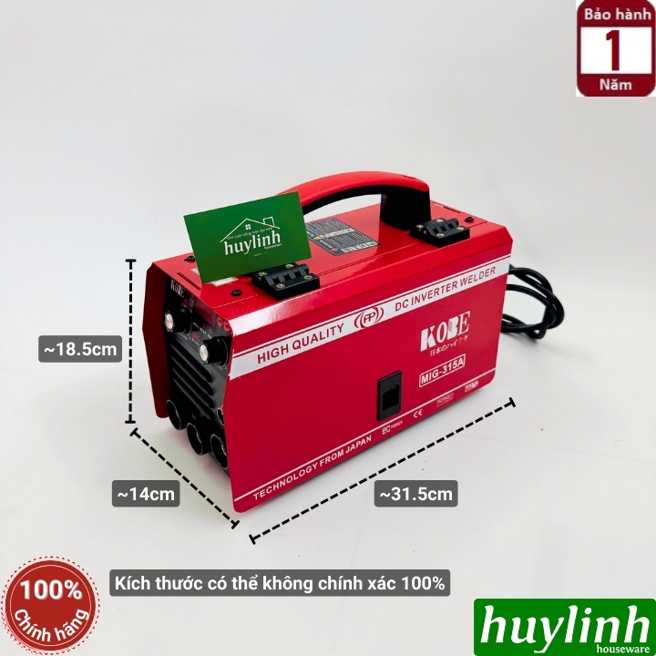 Máy hàn 3 chức năng Kobe MIG-315A - Tặng cuộn hàn 1kg 3