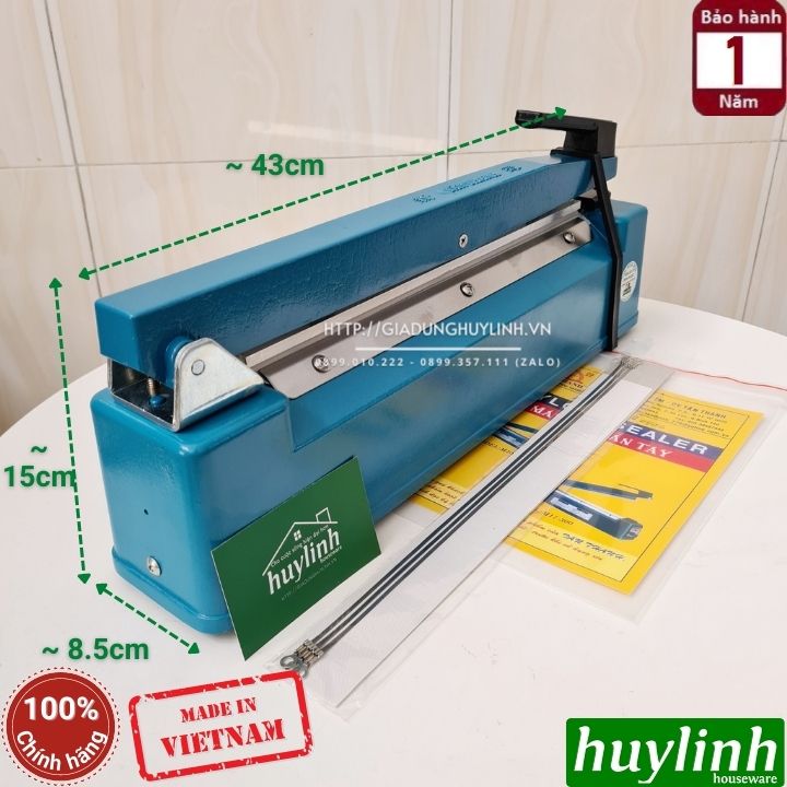 Máy hàn miệng túi, bao bì dập tay Tân Thanh M17-300 2