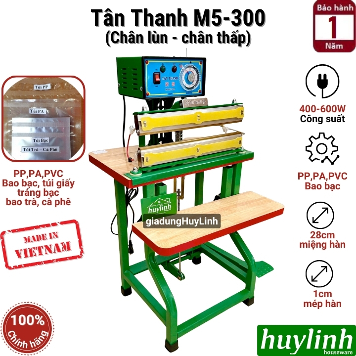 Máy hàn miệng túi Tân Thanh M5-300 2