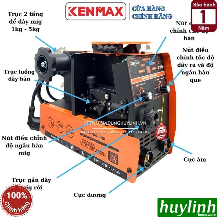 Máy hàn 3 chức năng Kenmax MIG 200 PRO - Tặng cuộn dây 1kg [hàn cuộn 1 - 5 kg] 3