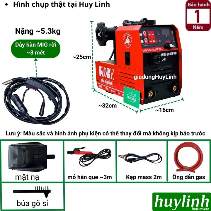 Máy hàn 5 chức năng Kobe MIG-3000 PRO - Tặng 1kg dây hàn - hàn cuộn 1kg và 5kg 2