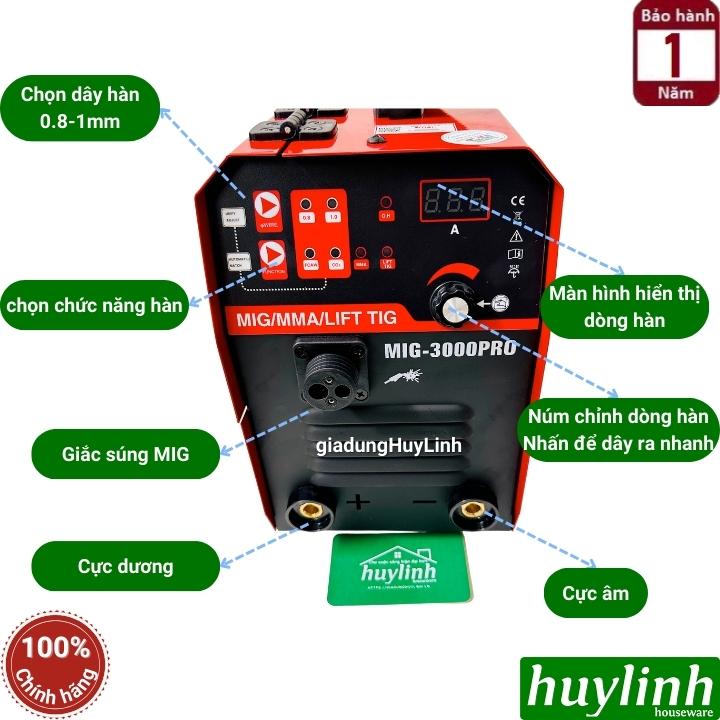 Máy hàn 5 chức năng Kobe MIG-3000 PRO - Tặng 1kg dây hàn - hàn cuộn 1kg và 5kg 3