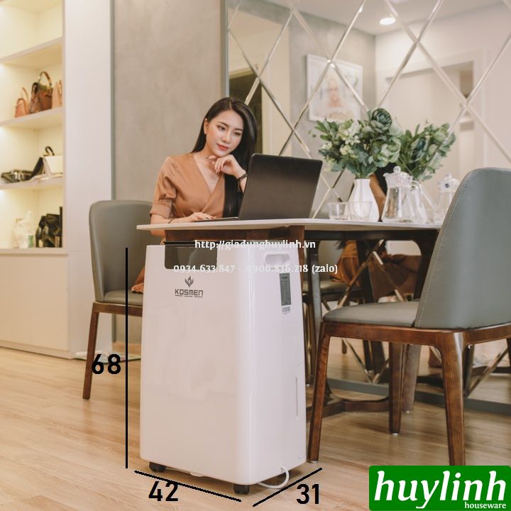 Máy hút ẩm dân dụng Kosmen KM-60S - 60 lít/ngày 7