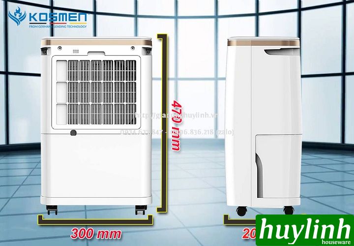 Máy hút ẩm dân dụng Kosmen KM-12N - 12 lít/ngày 5