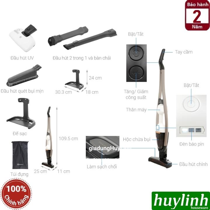 Máy hút bụi không dây Electrolux PQ91-3BW - 2100mAh 2