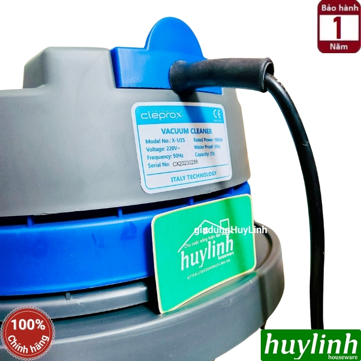Máy hút bụi công nghiệp khô và ướt CleproX X1/25 - 23 lít 5