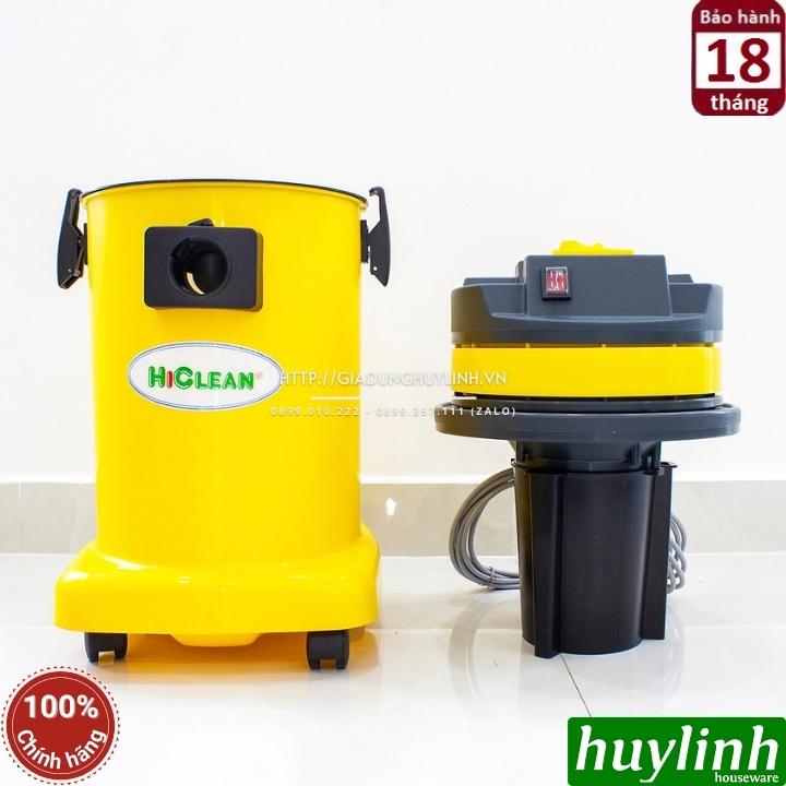 Máy hút bụi công nghiệp Khô và Ướt HiClean HC30P - 30 lít - Thùng nhựa