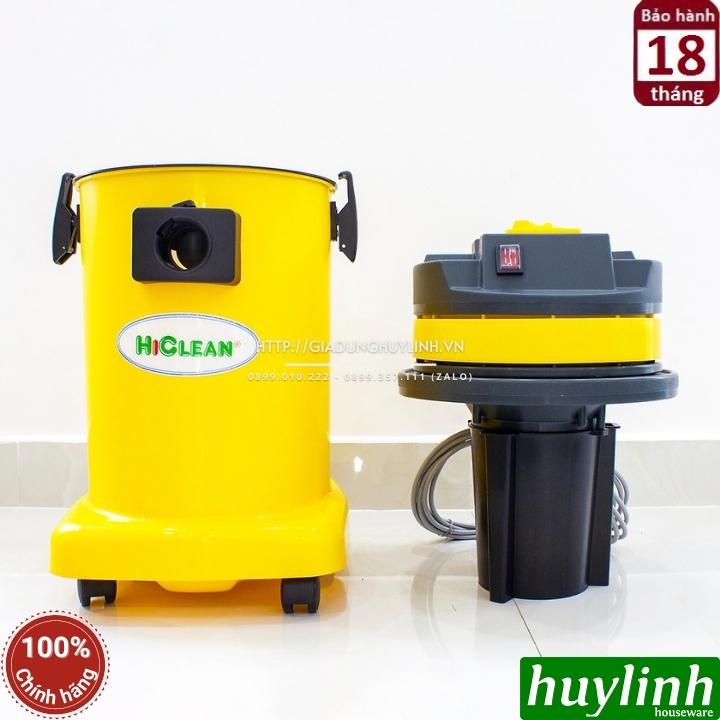 Máy hút bụi công nghiệp Khô và Ướt HiClean HC30P - 30 lít - Thùng nhựa 