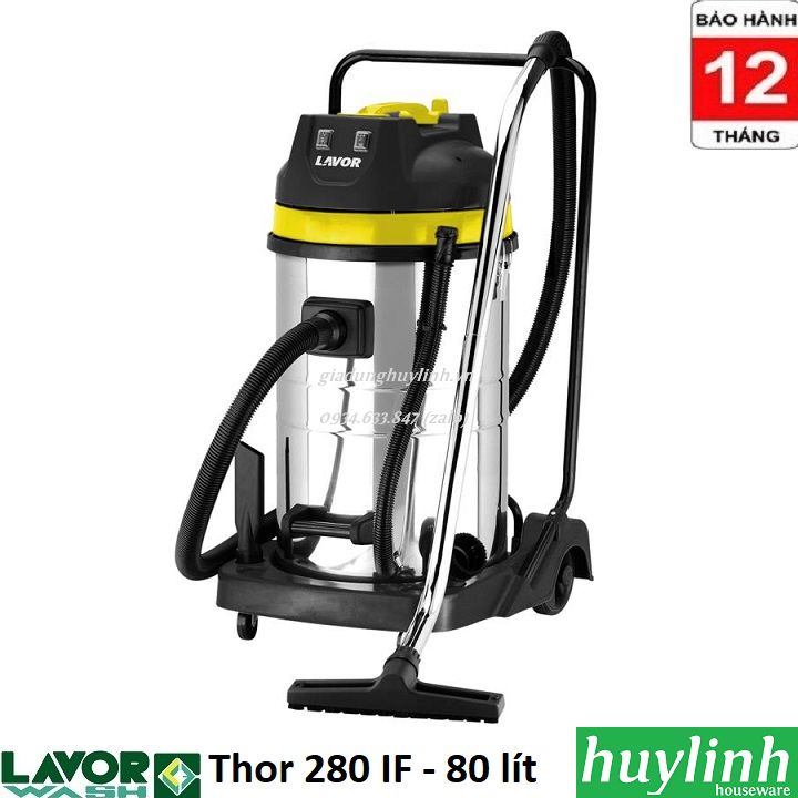 Máy hút bụi Lavor Thor 280 IF - 80 lít