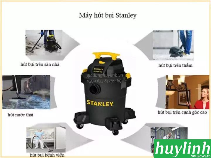 Máy hút bụi công nghiệp khô và ướt Stanley SL19199P - 45 lít - 5.5HP 4