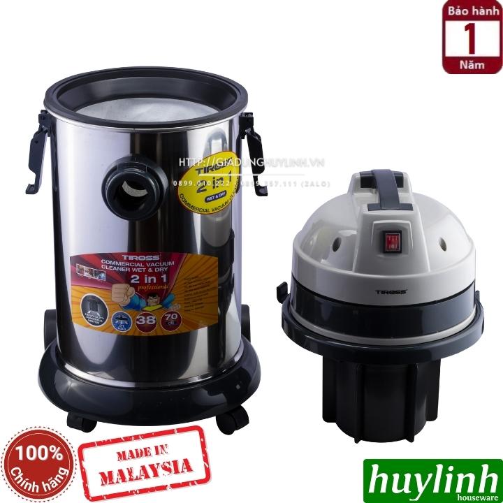 Máy hút bụi công nghiệp khô và ướt Tiross TS9303 - 38 lít - 1600W 7