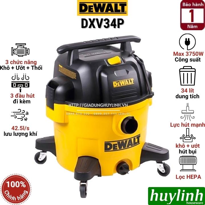 Máy hút bụi 3 chức năng Dewalt USA DXV34P