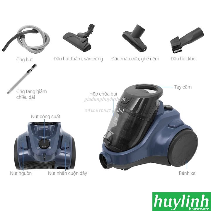Máy hút bụi Electrolux EC41-2BB - 2000W 2