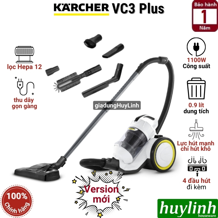 Máy hút bụi Karcher VC3 Plus - 1.198-127.0