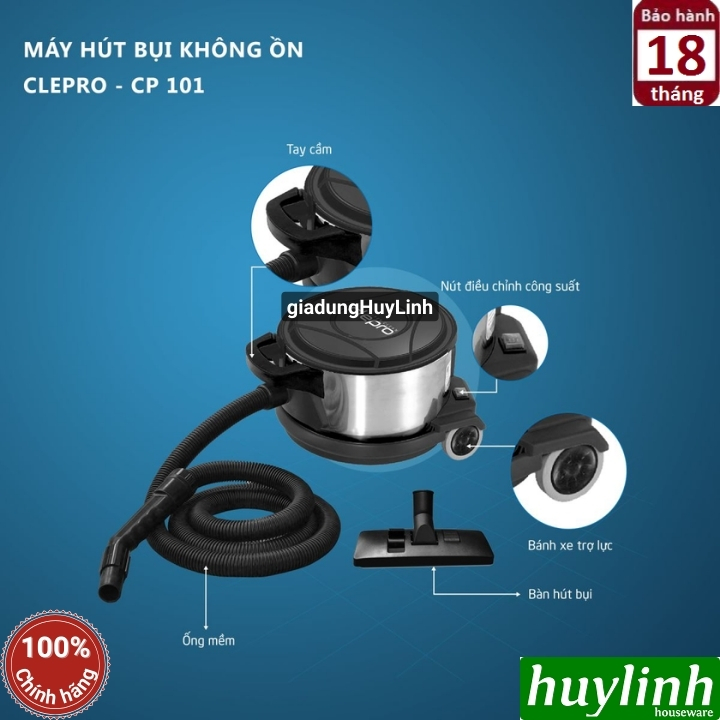 Máy hút bụi công nghiệp Clepro CP-101 3