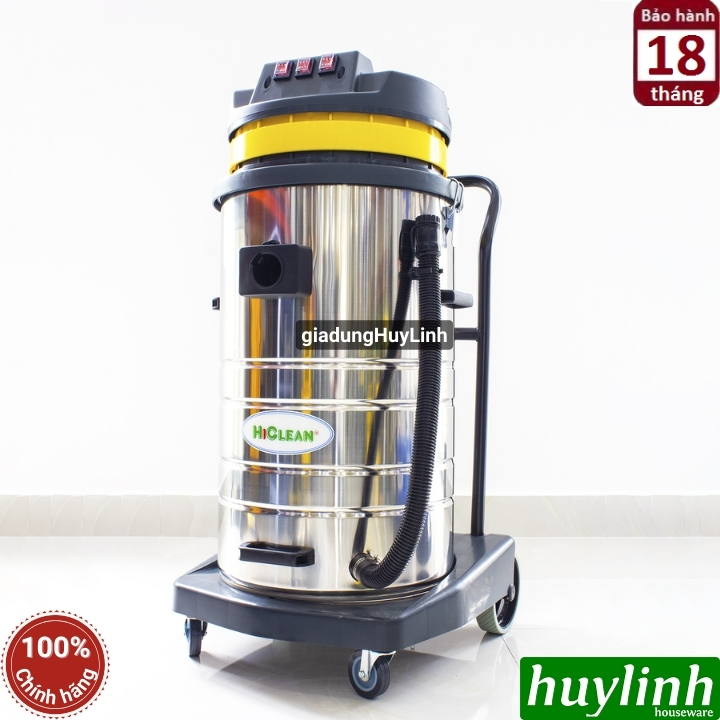 Máy hút bụi công nghiệp Hiclean HC80 - 80 lít - 3600W