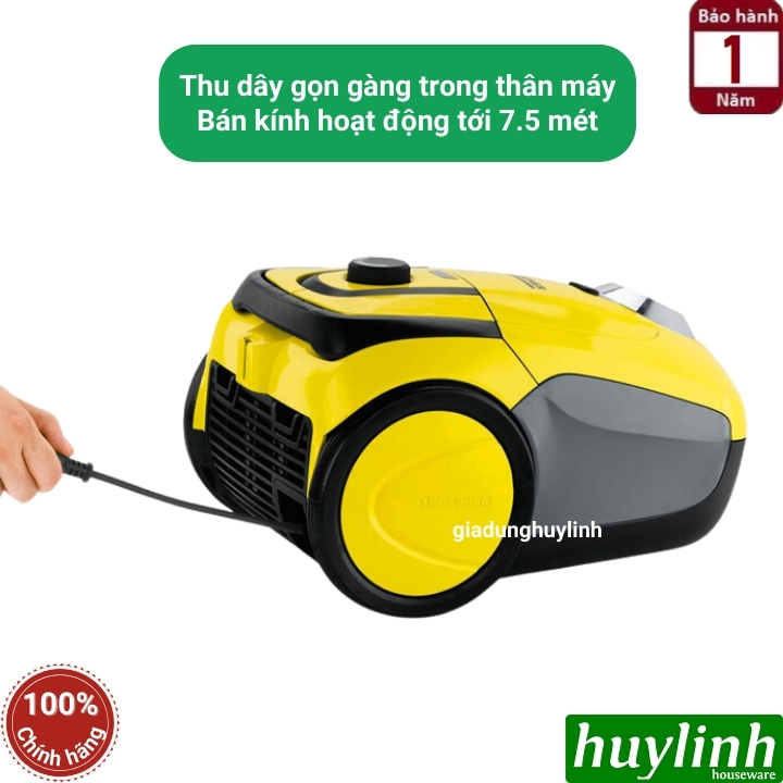Máy hút bụi Karcher VC2 *KAP - 1100W - 2.8 lít 4