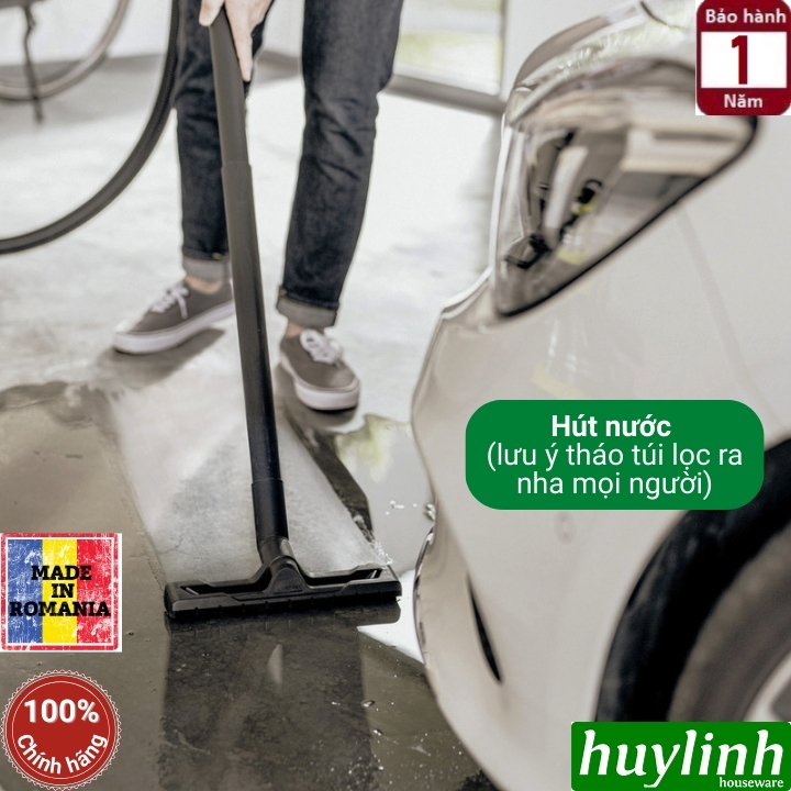 Máy hút bụi khô - ướt và thổi bụi Karcher WD4S (mã 1.628-260.0) - Dung tích 20 lít - Hàng chính hãng 3