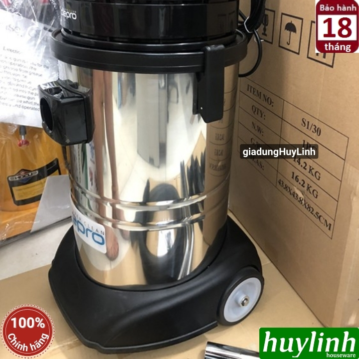 Máy hút bụi công nghiệp khô và ướt Clepro S1/30 - 30 lít 5