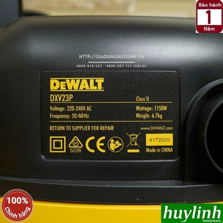 Máy hút bụi 3 chức năng Dewalt DXV23P – 23 lít - Hút bụi khô - Ướt - Thổi bụi 2