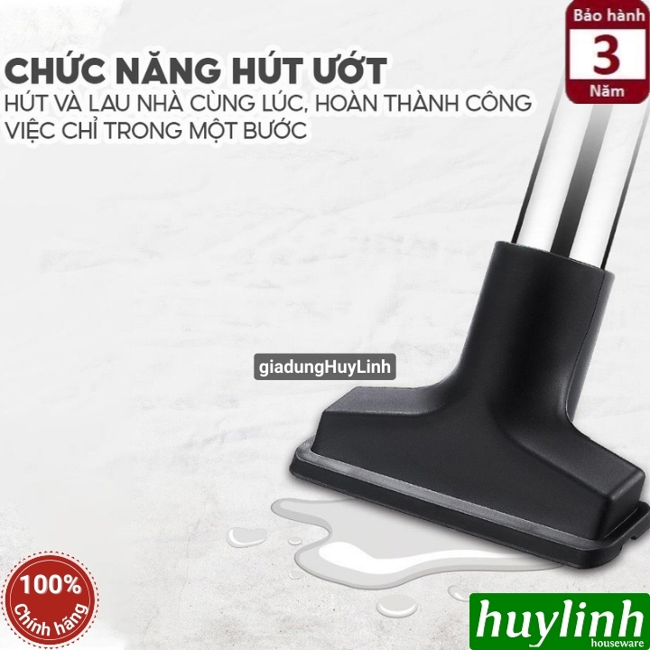 Máy hút bụi khô - ướt - thổi bụi FujiHome VC18 - 18 lít - Motor italy lõi đồng 8