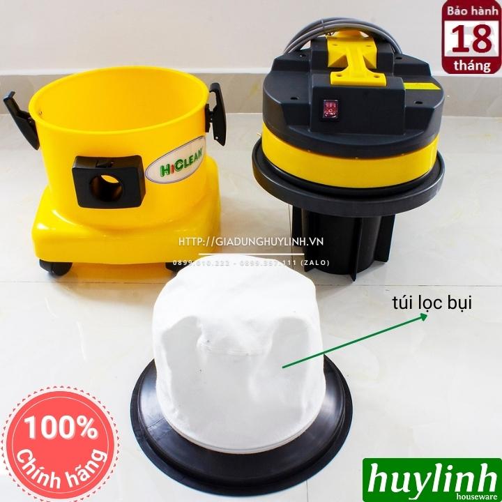 Máy hút bụi Khô và Ướt HiClean HC15P - 15 lít - Thùng nhựa 3
