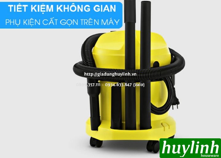 Máy hút bụi khô và ướt Karcher WD2 Cartridge - Tặng kèm bộ 5 túi lọc bụi trị giá 290.000 6