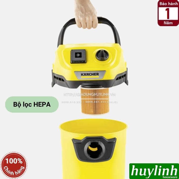 Máy hút bụi khô và ướt Karcher WD3P V - Dung tích 17 lít - Made in Romania 3