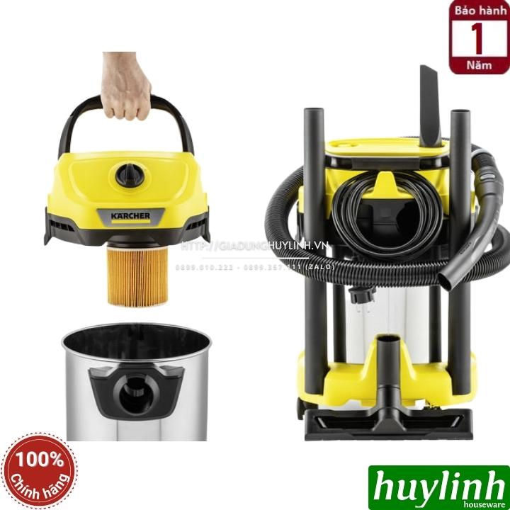 Máy hút bụi khô và ướt Karcher WD3S Premium - Tặng 5 túi lọc bụi 2